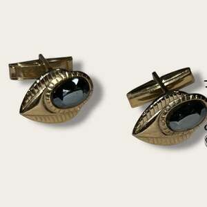 Bundle Sale 3 for $15 | Cufflinks with Black Centers - Incomplete Back